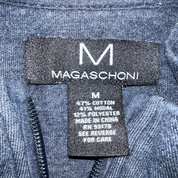 Magaschoni Mens 1/4 Zip Sweater Size Medium - Picture 4 of 5